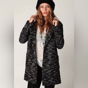 Free People Women’s Boucle’ Wool Blend Overcoat Size Small